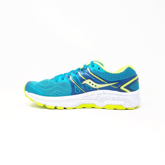 NEW Saucony Omni 16 Teal Citron Stability Running Shoe Sneaker Women's Size 7 US - Picture 2 of 12